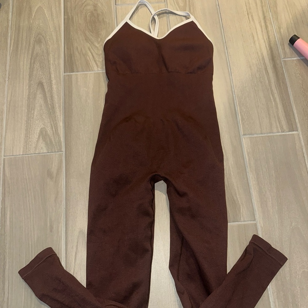 Elegant Brown Jumpsuit